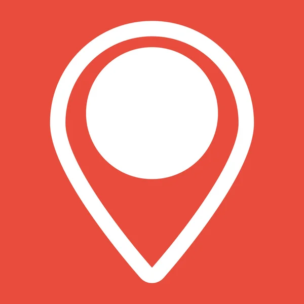Map pointer flat icon — Stock Photo, Image