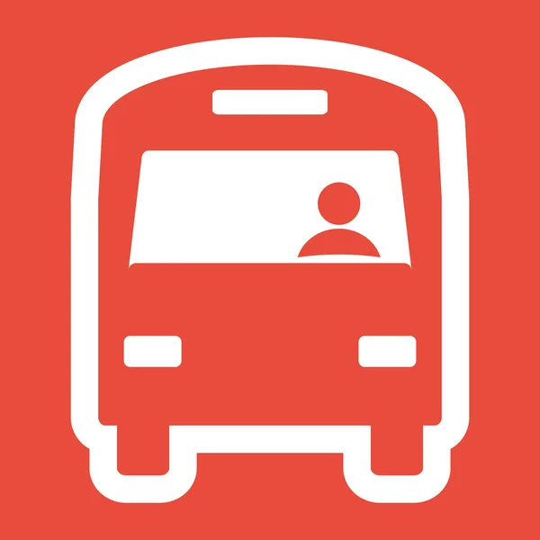 Autobus ikona designu — Zdjęcie stockowe