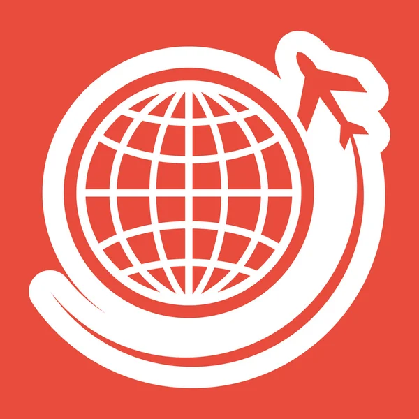 Plane icon design — Stock Photo, Image
