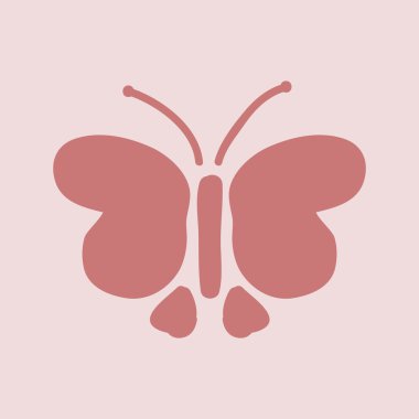 Kelebek simgesi illüstrasyon.