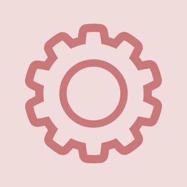 dişli simgesini metin için yer ile