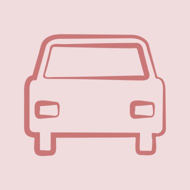 Araç simgesine illüstrasyon