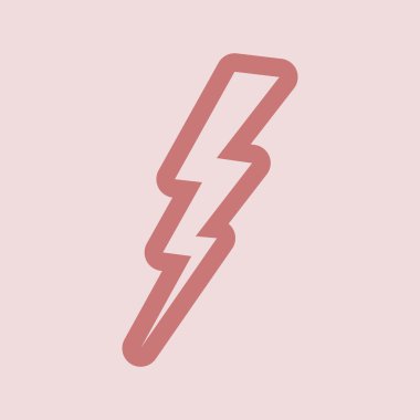 Yıldırım simgesi tasarım