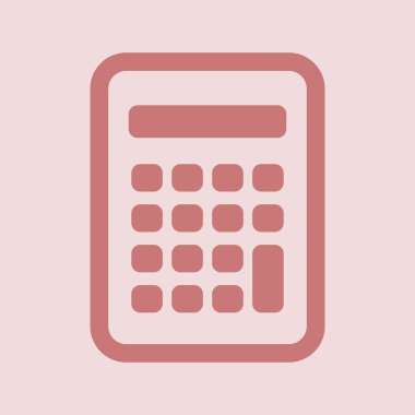 Hesap makinesi simge tasarım