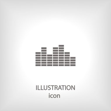 muzikale equalizer pictogram