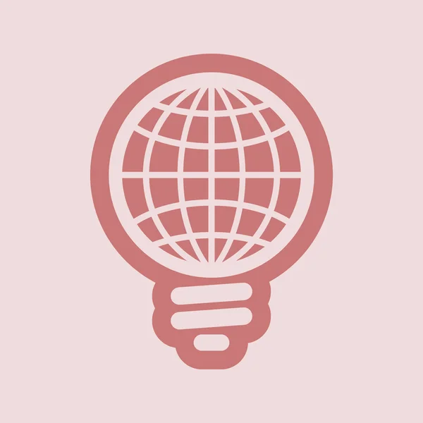 Earth lamp Icon — Stock Photo, Image