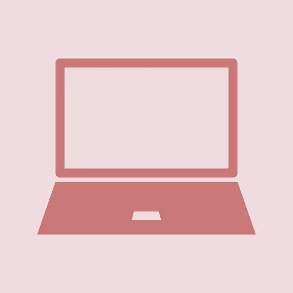 Laptop icon design — Stock Photo, Image