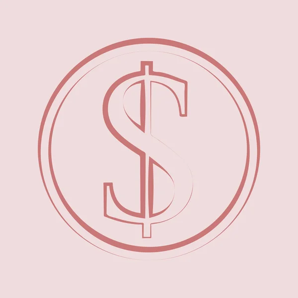 Dólar signo icono —  Fotos de Stock