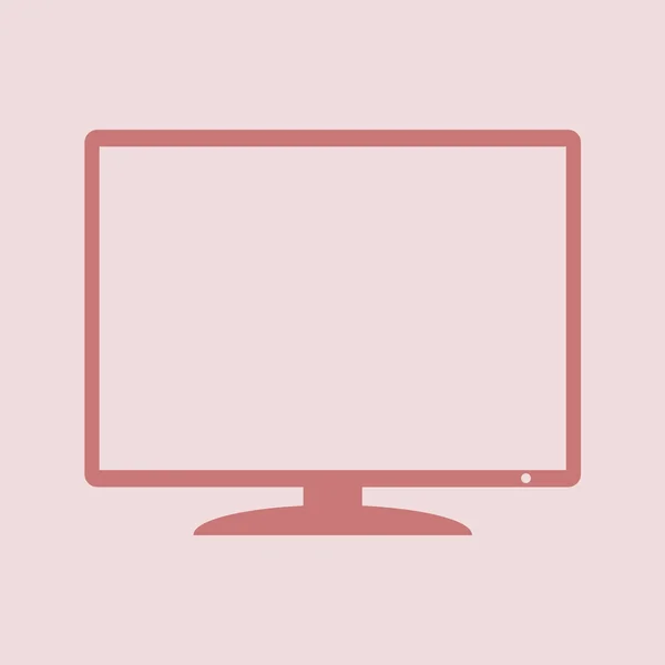 Monitor pictogram ontwerp — Stockfoto