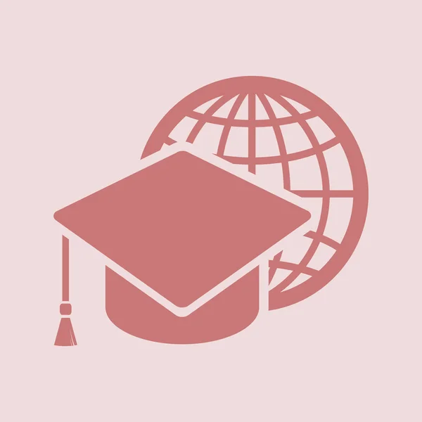 Graduation cap icon — Stock Photo, Image