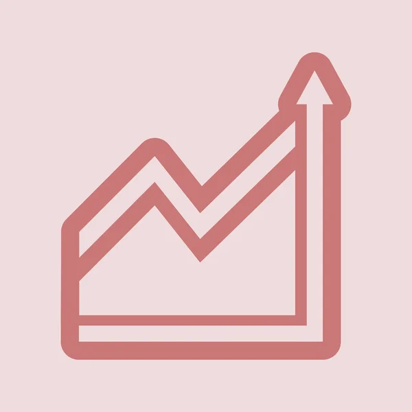 Icono del diagrama gráfico — Foto de Stock