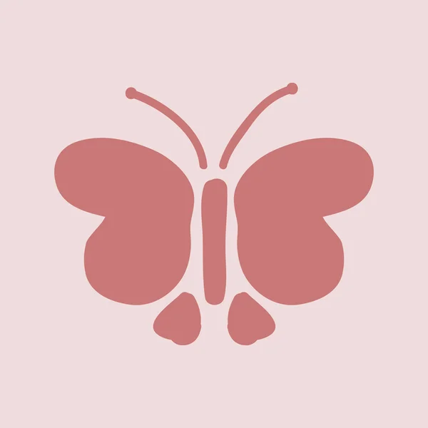 Ilustración del icono de mariposa . —  Fotos de Stock