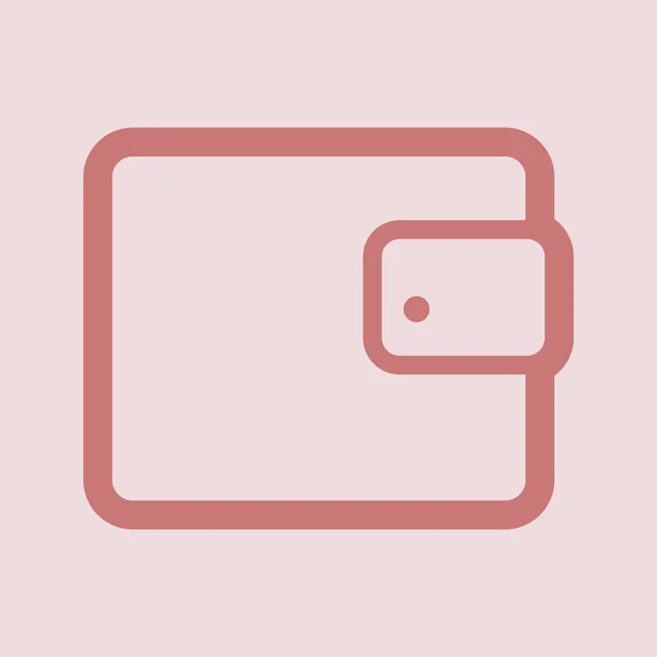 Wallet icon Flat design style — Stock Photo, Image