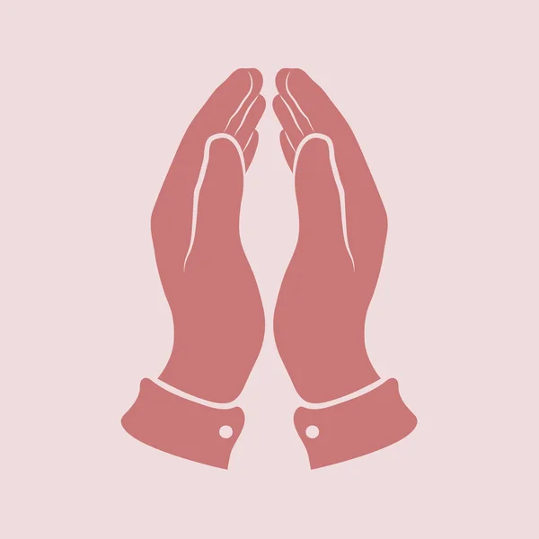 Praying hands icon — Stock Photo, Image