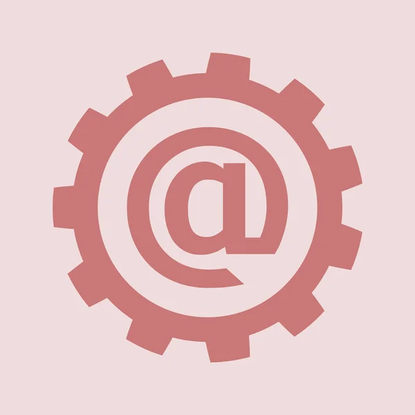 Плоская икона почты — стоковое фото