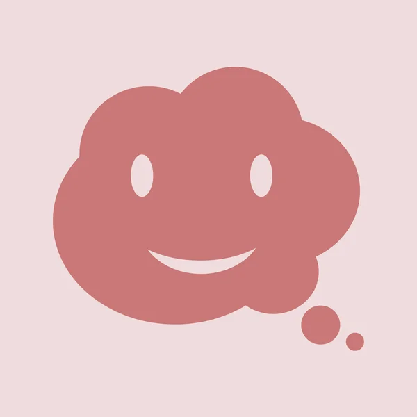 Smile talk bubble icon — Stock Photo, Image