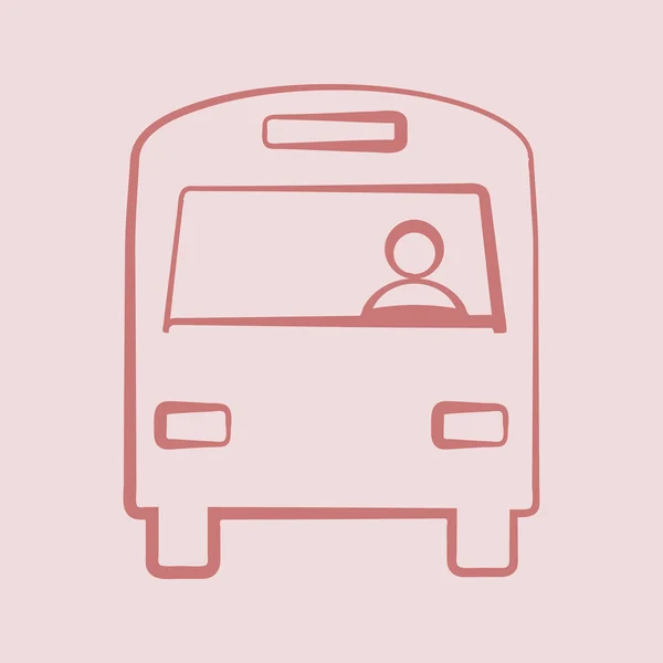 Buss ikon design — Stockfoto