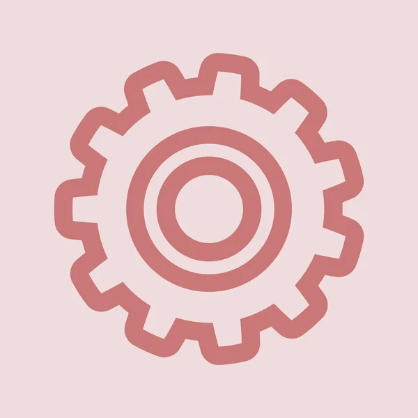 Gear icon with place for your text — Stock Photo, Image