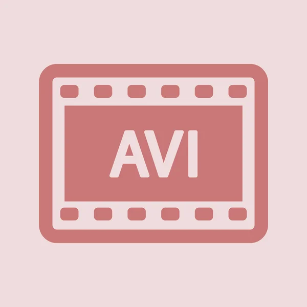 Vídeo AVI ícone — Fotografia de Stock