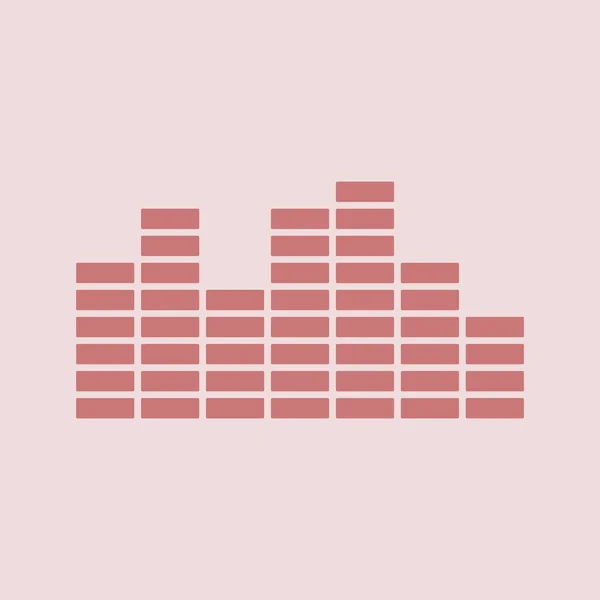 Muzikale equalizer pictogram — Stok fotoğraf