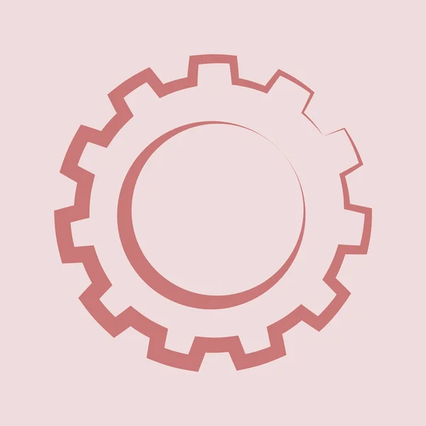 Gear icon with place for your text — Stock Photo, Image