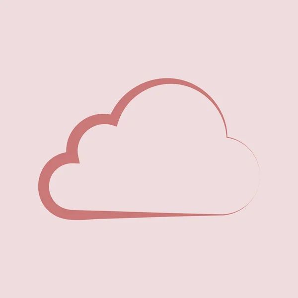 Ícone de nuvem — Fotografia de Stock