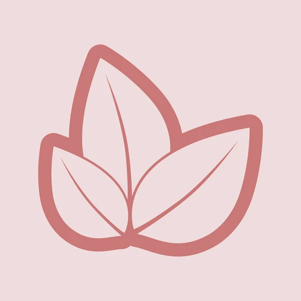 Albero foglie icona — Foto Stock