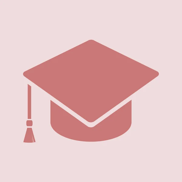 Graduatie cap pictogram — Stockfoto