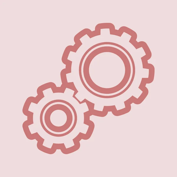 Gear icon with place for your text — Stock Photo, Image