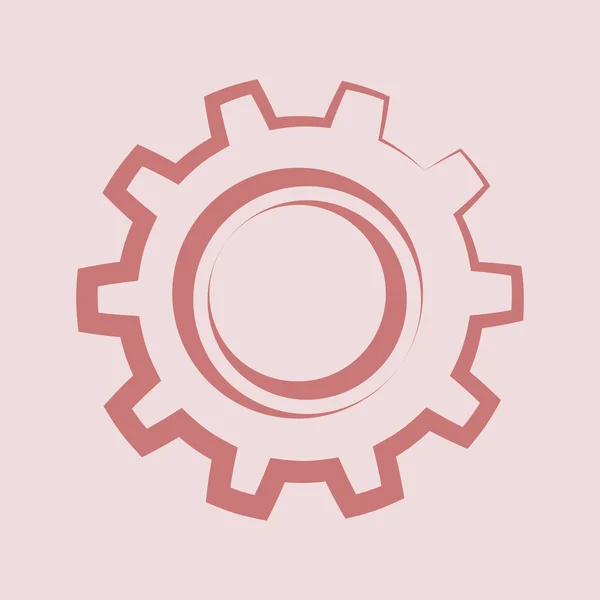 Gear icon with place for your text — Stock Photo, Image