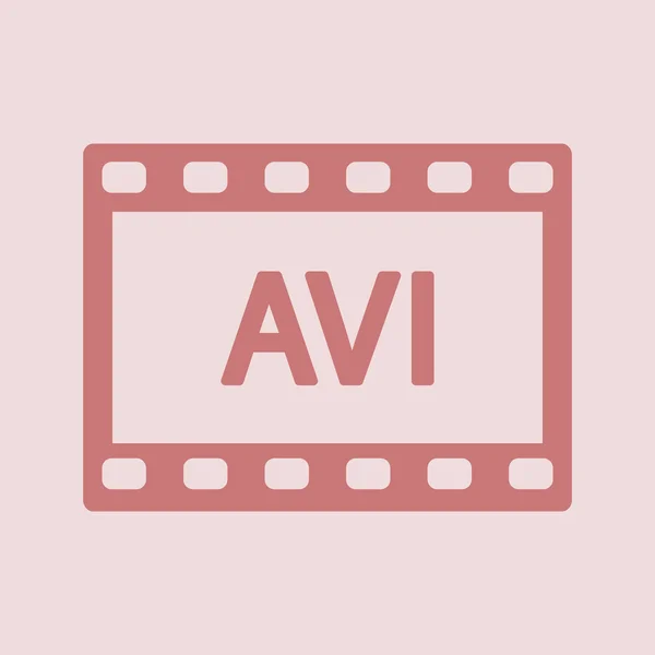 Иконка видео AVI — стоковое фото