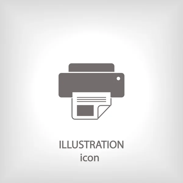 Skrivarens ikon design — Stockfoto