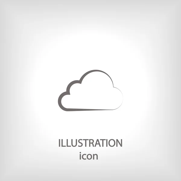 Nube Icono diseño plano —  Fotos de Stock