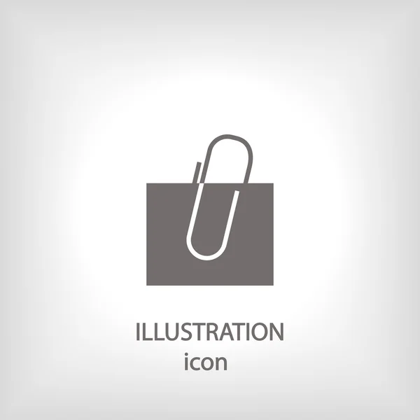 Paperclip icon design — Stock Photo, Image