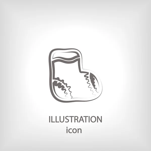 Ponožka ikona, plochý design — Stock fotografie
