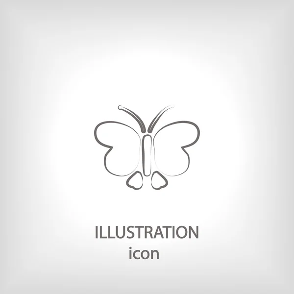 Ícone de borboleta ilustração . — Fotografia de Stock