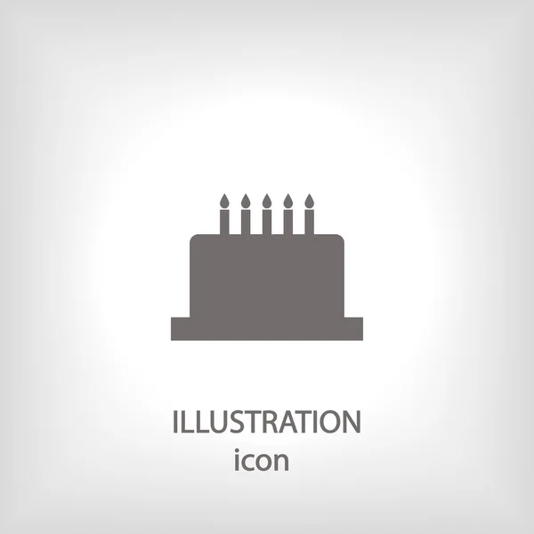 Födelse tårta ikonen — Stockfoto