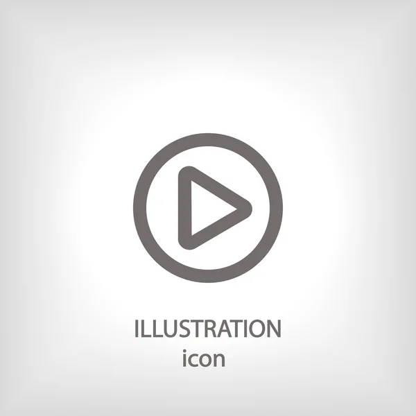 Play button web icon — Stock Photo, Image