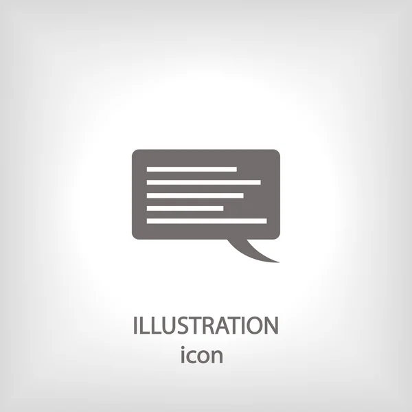 Speech bubble icon — Stock Photo, Image