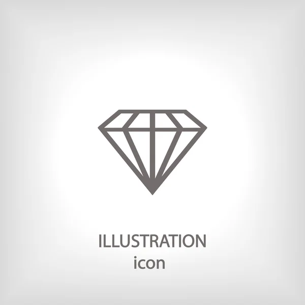 Diamond icon — Stock Photo, Image