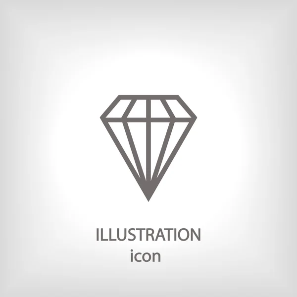 Diamond icon — Stock Photo, Image