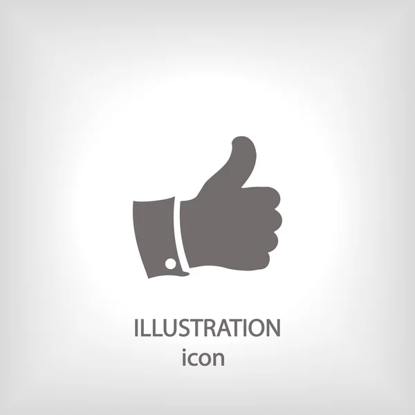 Thumb up, like icon — Stock Photo, Image