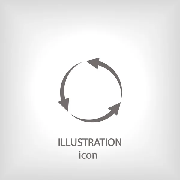 Circulaire pijlen pictogram — Stockfoto