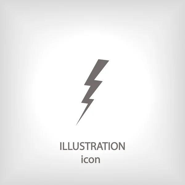 Lightning bolt icon — Stock Photo, Image