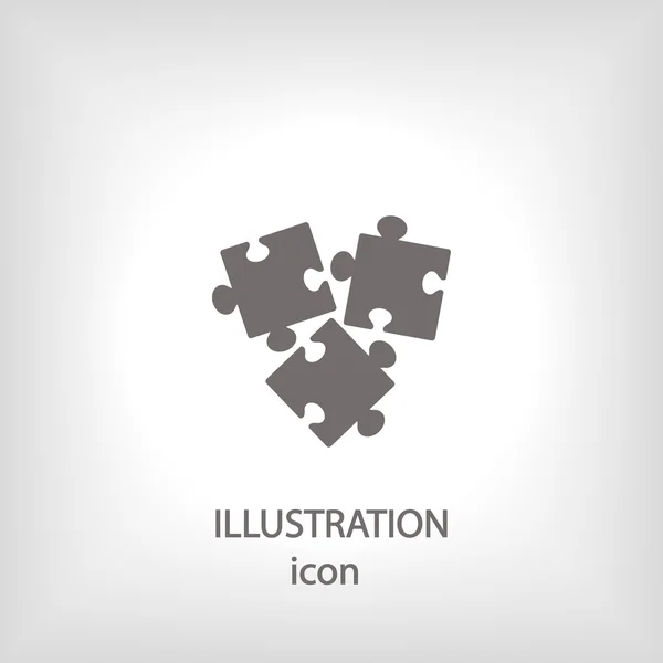 Puzzles piece icon — Stock Photo, Image