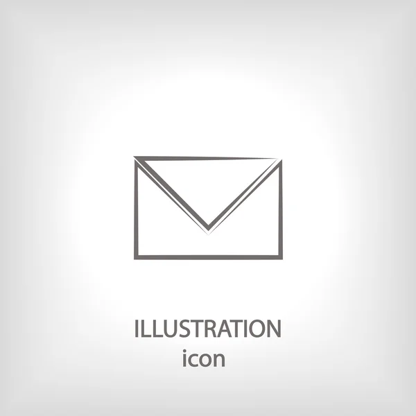 Envelope icon design — Stock Photo, Image