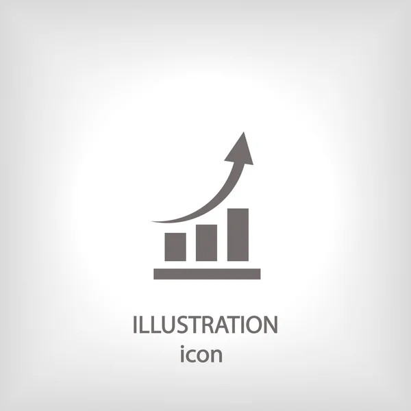 Infografía, icono del gráfico —  Fotos de Stock