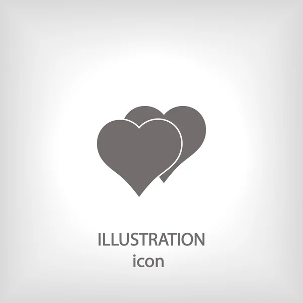 Srdce ikony designu — Stock fotografie