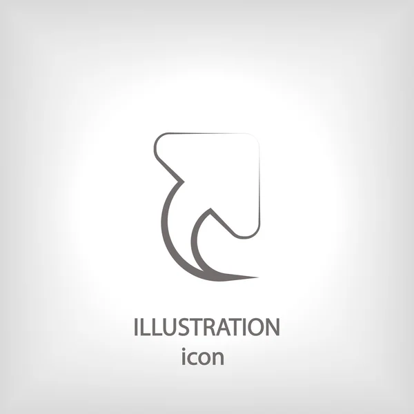 Icon дизайн стрілка — стокове фото