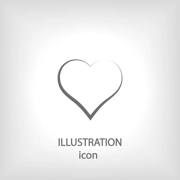 Kalp simgesi tasarım — Stok fotoğraf